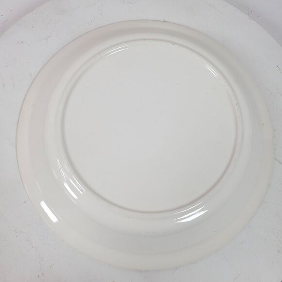 Vintage Apple Pie Dish Plate Ceramic w/ Recipe 9 Inch Pie 10 Inch Round - Picture 4 of 4